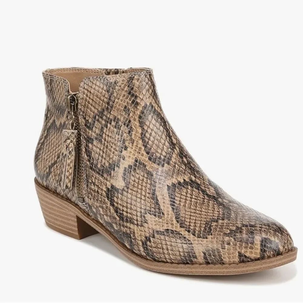Zodiac Brown & Tan Snake Multi Ankle Boots(6M)